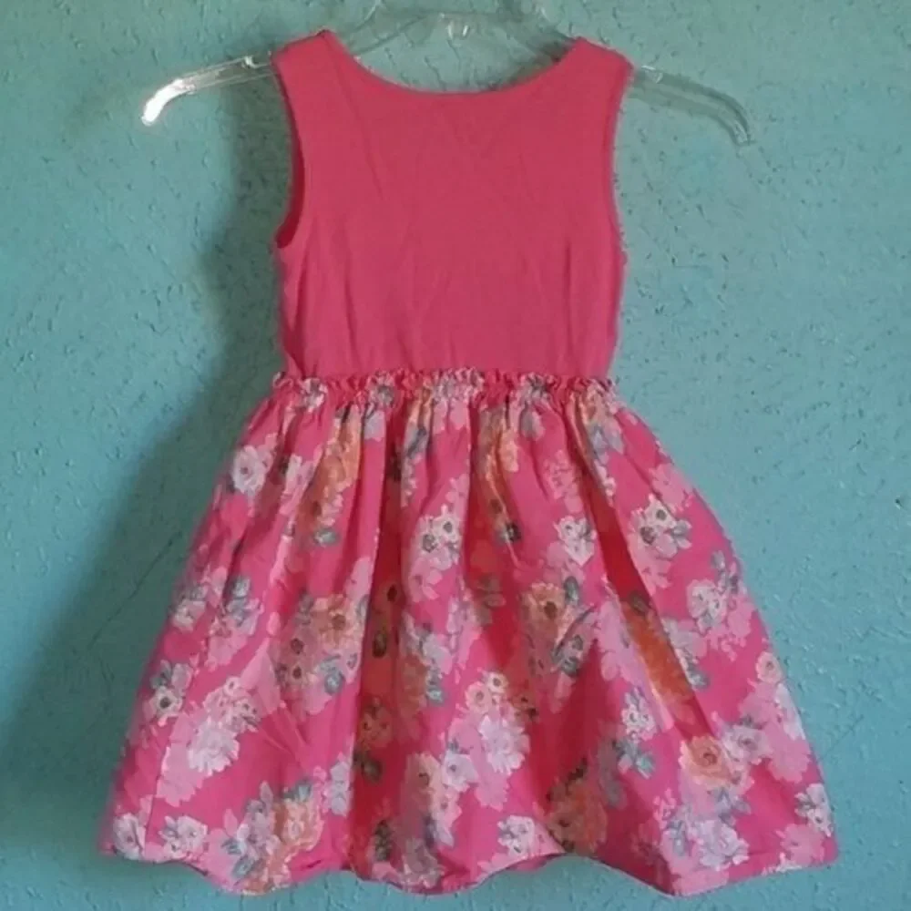Dress The Children's Place Pink Floral Ribbed Tank SLEEVELESS Youth Kids Girls 5